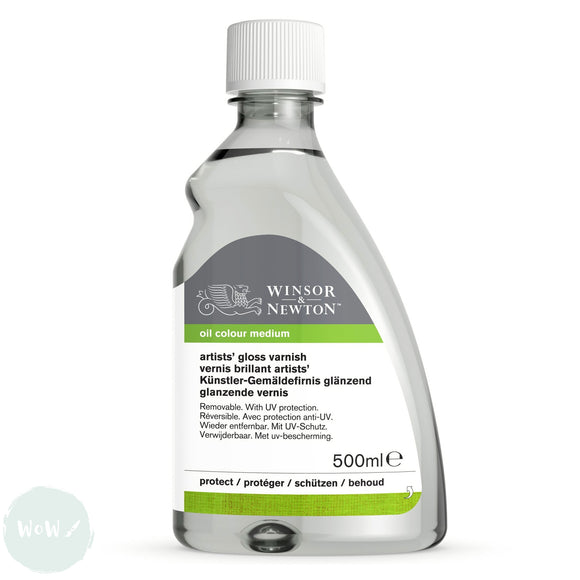 Varnish (Brush Applied) - Winsor & Newton -  500ml -  ARTISTS GLOSS VARNISH