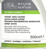 Varnish (Brush Applied) - Winsor & Newton -  500ml -  ARTISTS SATIN VARNISH