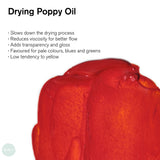 Oil Painting Oils- Winsor & Newton Drying Poppy Oil 75ml