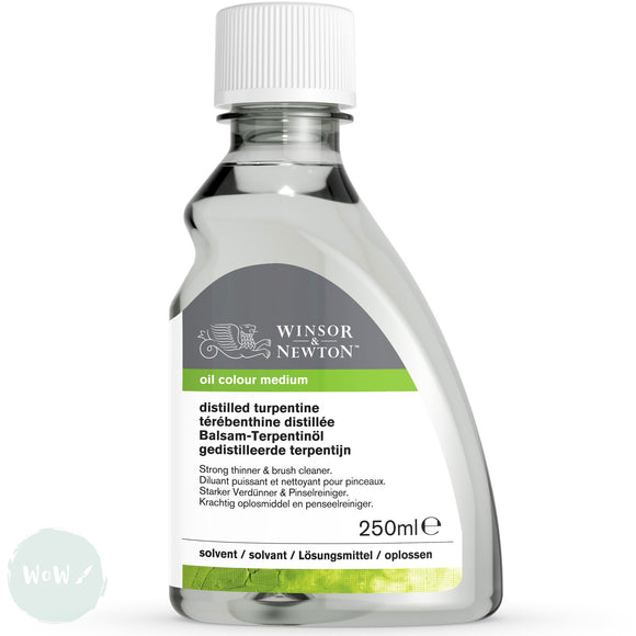 Oil Painting Solvents- Winsor & Newton - DISTILLED TURPENTINE - 250ml