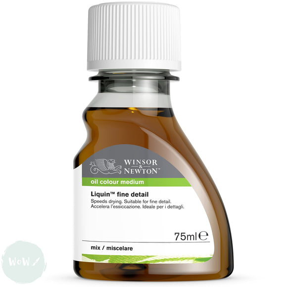 Winsor & Newton Oils- Solvents & Mediums - LIQUIN FINE DETAIL 75ml