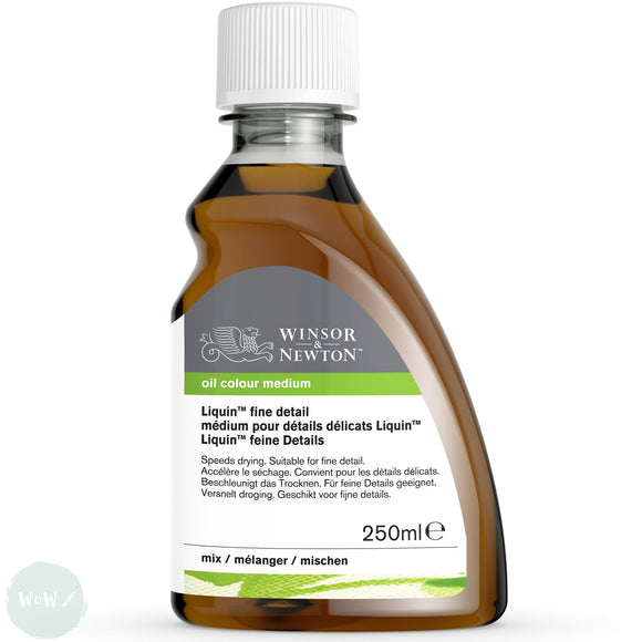 Winsor & Newton Oils- Solvents & Mediums - LIQUIN FINE DETAIL 250ml