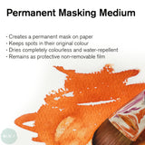 WATERCOLOUR MASKING FLUID -  Winsor & Newton- Permanent Masking medium (Liquid Wax)