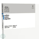Artists Stretched Canvas - STANDARD Depth - WHITE PRIMED Cotton - SINGLE  - 350 gsm - Winsor & Newton CLASSIC -   20 x 24" (508 X 610mm)
