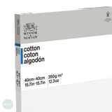Artists Stretched Canvas - STANDARD Depth - WHITE PRIMED Cotton - SINGLE  - 350 gsm - Winsor & Newton CLASSIC -   40 x 40cm (15.7 x 15.7")