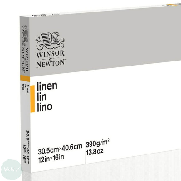 Linen Canvas - White Primed - Standard Depth - Winsor & Newton - CLASSIC -  12 x 16