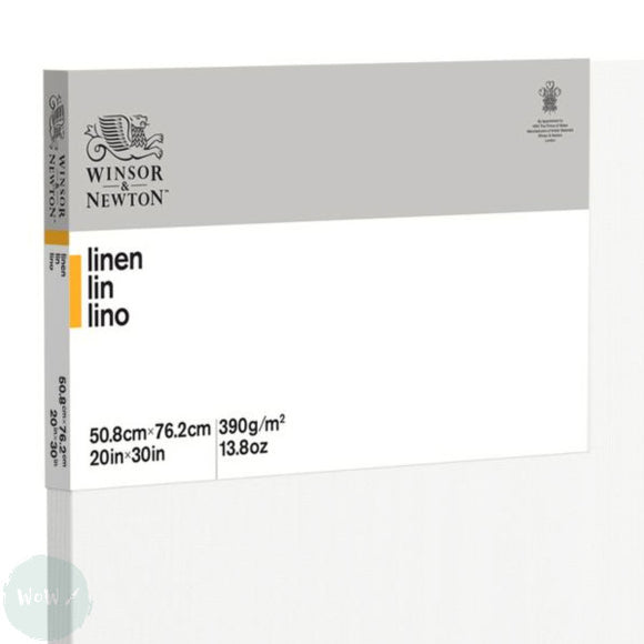 Linen Canvas - White Primed - Standard Depth - Winsor & Newton CLASSIC -  20 x 30