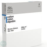 DEEP EDGE White Primed Stretched 100% Cotton Canvas – Winsor & Newton CLASSIC - 10 x 10”, 254 x 254 mm,