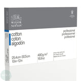 Artists Stretched Canvas - STANDARD Depth - WHITE PRIMED Cotton - SINGLE  - 480 gsm - Winsor & Newton PROFESSIONAL  -   10 x 12"