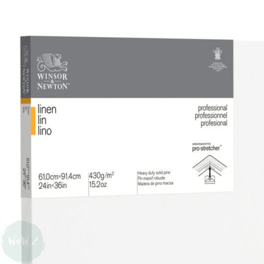 Linen Canvas - White Primed - Standard Depth - Winsor & Newton PROFESSIONAL -  24 x 36”