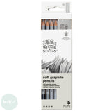 Sketching Set - Winsor & Newton - STUDIO COLLECTION - Graphite Pencils - 4 assorted & Eraser