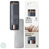 Sketching Set - Winsor & Newton - STUDIO COLLECTION - 6 piece TIN