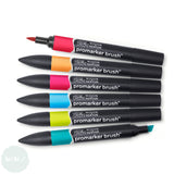 GRAPHIC MARKER PEN - Winsor & Newton ProMarker BRUSH Set- 6 Piece MID TONES