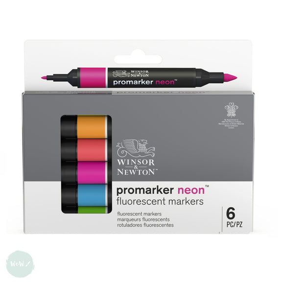 GRAPHIC MARKER PEN - Winsor & Newton ProMarker Set- 6  Winsor & Newton ProMarker NEON