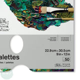 Tear-off Paper Palette pad- Winsor & Newton- 12 x 9" (305 x 229 mm)