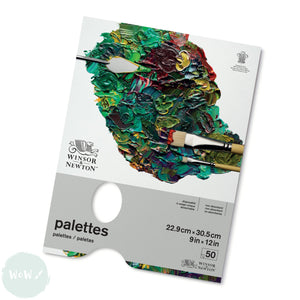 Tear-off Paper Palette pad- Winsor & Newton- 12 x 9" (305 x 229 mm)