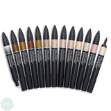 GRAPHIC MARKER PEN - Winsor & Newton ProMarker Set- 12 Assorted plus FREE BLENDER -  SKIN TONES SET