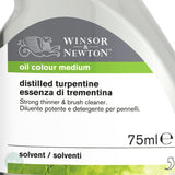 Oil Painting Solvents- Winsor & Newton - DISTILLED TURPENTINE 75ml