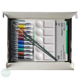 Oil Paint Set- Winsor & Newton - WINTON - Oil Essentials 14pc Set  - 10 x 12ml tubes, Palette, Pad, 2 x brushes