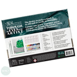 Oil Paint Set- Winsor & Newton - WINTON - Oil Essentials 14pc Set  - 10 x 12ml tubes, Palette, Pad, 2 x brushes