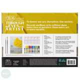 Acrylic Paint Set- Winsor & Newton - GALERIA - Essentials 14pc Set - 10 x 12ml tubes, Palette, Pad, 2 x brushes