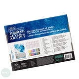 Watercolour Paint Sets - Winsor & Newton COTMAN –  Essentials 14pc Set - 10 x 5ml Tubes, Brushes, Palette & Pad