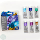 Watercolour Paint Sets - Winsor & Newton PROFESSIONAL - GRANULATING COLOURS - 6 x 5ml tubes