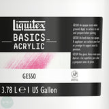 SURFACE PREPARATION - WHITE GESSO - Liquitex BASICS - 3.78 Litre