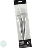 BRUSH SET - Acrylic - LIQUITEX Basics - SYNTHETIC X-TRA BIG FLATS - 2 Assorted Pack