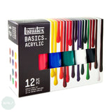 Acrylic Paint Set- LIQUITEX - Basics - 12 x 118 ml Tubes