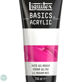 Acrylic Mediums - LIQUITEX BASICS - MATTE GEL MEDIUM - 250ml Tube
