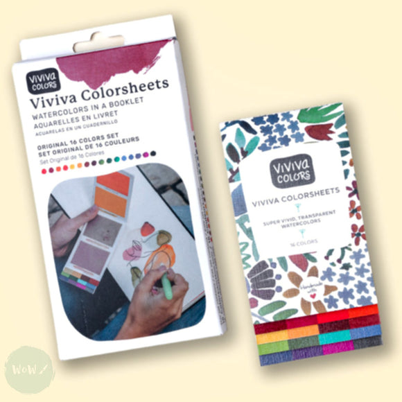Watercolour Paint Sets - Viviva Colors COLORSHEETS -  ORIGINAL