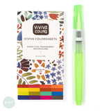 Watercolour Paint Sets - Viviva Colors COLORSHEETS - ORIGINAL SKETCHER (includes Water-brush Pen)