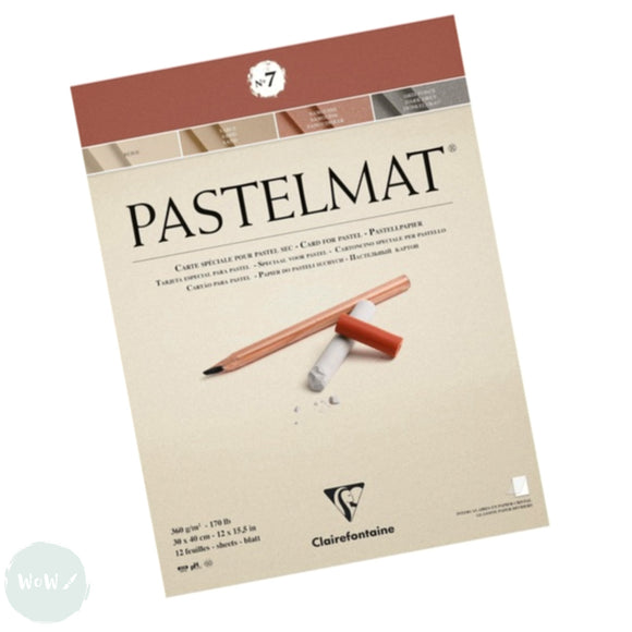 Clairefontaine PASTELMAT PAD 360gsm - 30 x 40 cm - No.7 - ASSORTED