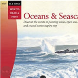 Art Instruction Book - Oils & Acrylics - Walter Foster Series - OCEANS & SEASCAPES - By Martin Clarke