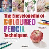 Art Instruction Book - Drawing - The Encyclopedia of Coloured Pencil Techniques  by Judy Martin
