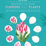 Art Instruction Book - WATERCOLOUR - 10 Step WATERCOLOUR: Flowers and Plants - by Eleanor Longhurst