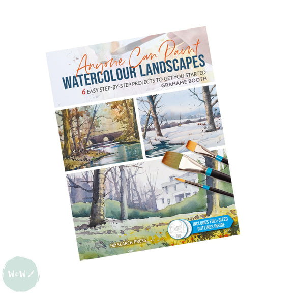 Art Instruction Book - Watercolour - Anyone Can Paint Watercolour Landscapes - by Grahame Booth