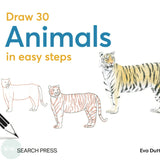 Art Instruction Book - DRAWING - Draw 30: Animals in easy steps  - by Eva Dutton