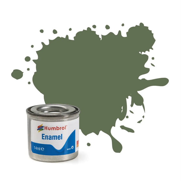 Hobby Paint - ENAMEL - Humbrol – MATT – 14ml Tinlet -	No 102 Army Green