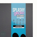 MIXED MEDIA PAPER - Hardback Book - SPIRAL BOUND - ArtGecko SPLASHY - 300gsm white Cartridge - A2 LANDSCAPE