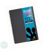 MIXED MEDIA PAPER - Hardback Book - SPIRAL BOUND - ArtGecko SPLASHY - 300gsm white Cartridge - A4 PORTRAIT