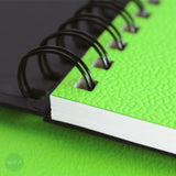 WATERCOLOUR PAPER - Hardback Book - SPIRAL BOUND - ArtGecko SPLASHY - 300gsm white Cartridge - A3 PORTRAIT
