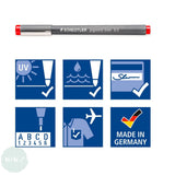 FINELINER PEN - Staedtler - 308 PIGMENT LINER - BLUE – mm 0.3