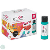 Acrylic Paint Set- artPOP! - SOFT BODY - 12 assorted PRIMARY COLOURS - 59ml