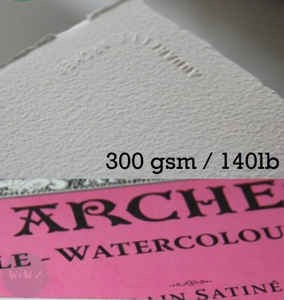 Watercolour Paper - SHEET - ARCHES AQUARELLE - SINGLE -   140lb/300gsm -  22 x 30