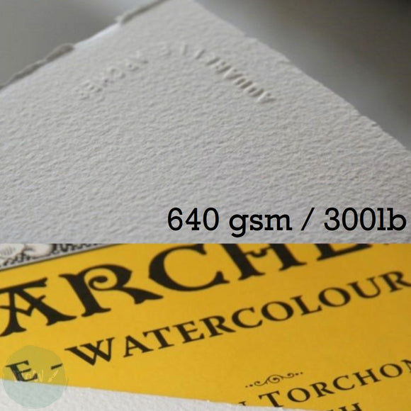 Watercolour Paper - SHEET - ARCHES AQUARELLE -  SINGLE -  300lb/640gsm -  22 x 30