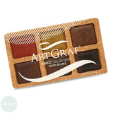 WATER-SOLUBLE PIGMENT BLOCK - Viarco - ARTGRAF - TAILOR SHAPE - 6 Earth Colours