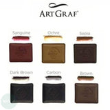 WATER-SOLUBLE PIGMENT BLOCK - Viarco - ARTGRAF - TAILOR SHAPE - 6 Earth Colours