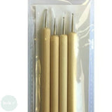 DOTTING SET - FOUR Double Ball Burnisher and Embossers